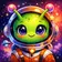 A vibrant and colorful avatar of a stylized fox with geometric patterns and a lively expression, ideal for profiles.